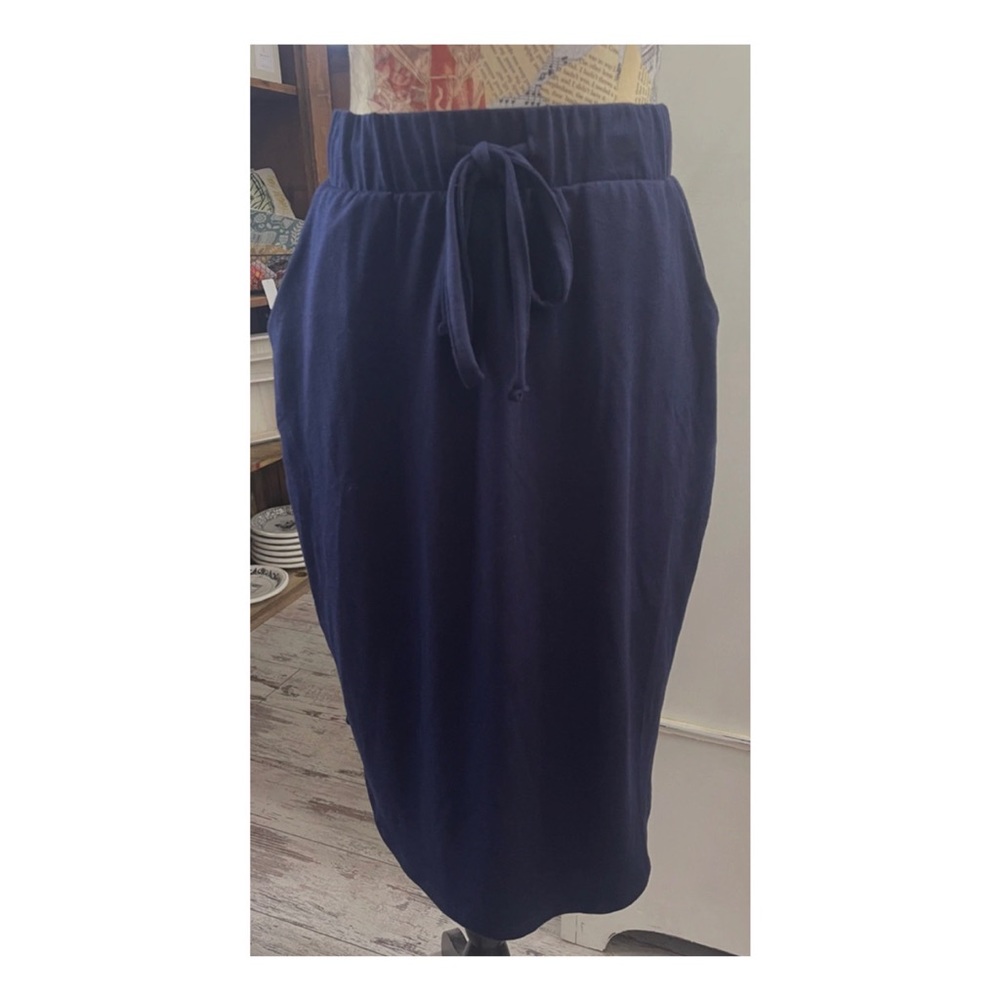 ZENANA | Black Tulip Hem Skirt w/Pockets Tie Waist